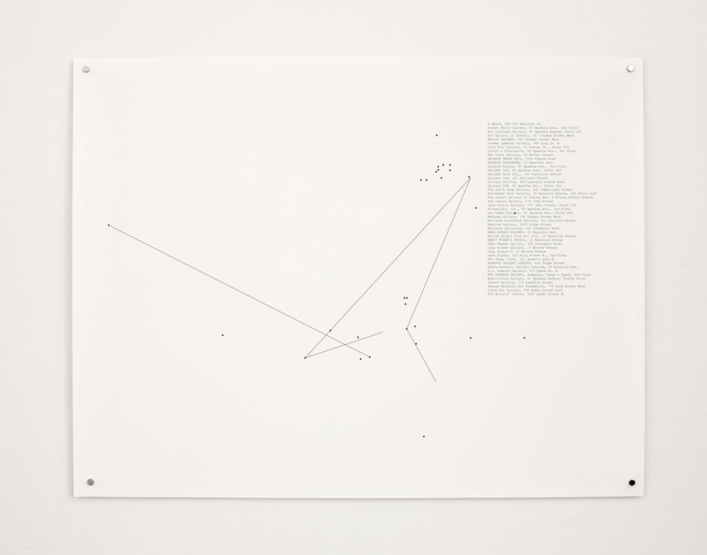 Stop-Motion Migration No.2 (1990), 2010, 22 x 17” digital print on paper, installation view