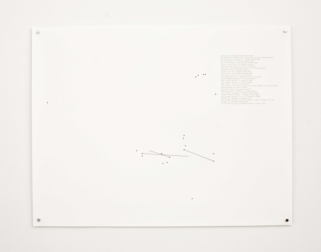 Stop-Motion Migration No.3 (1995), 2010, 22 x 17” digital print on paper, installation view