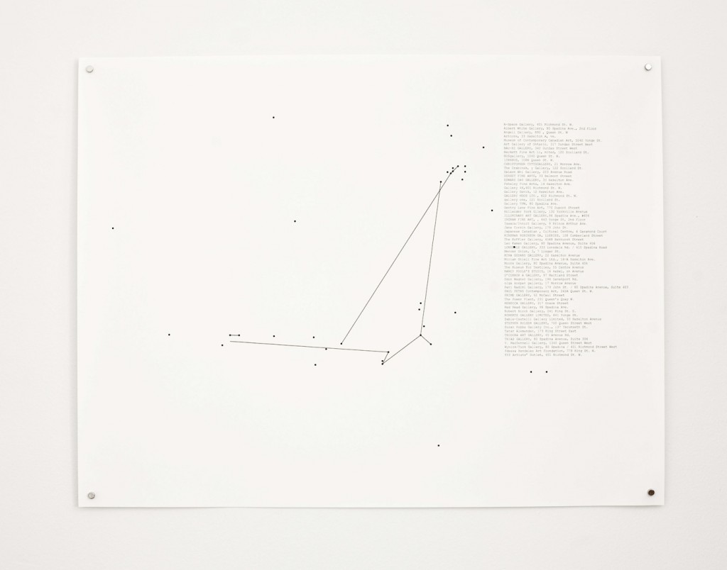 Stop-Motion Migration No.4 (2000), 2010, 22 x 17” digital print on paper, installation view